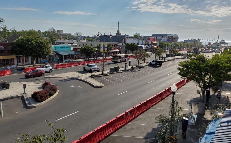 In an effort to promote social distancing, Rehoboth commissioners approved the placement of jersey barriers along portions of Rehoboth, Baltimore and Wilmington avenues. Some business owners along the first block of Rehoboth Avenue are saying the barriers are doing more harm than good. CHRIS FLOOD PHOTO